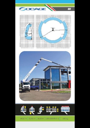 Platformy robocze na wysięgniku teleskopowym mocowane na ciężarówce Socage forSte 54 TJJ
