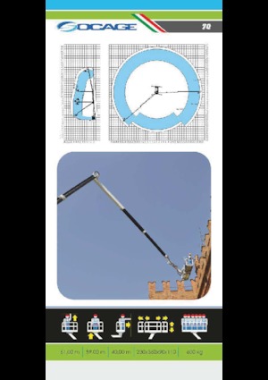Platformy robocze na wysięgniku przegubowym mocowane na ciężarówce Socage forSte 61 TJJ