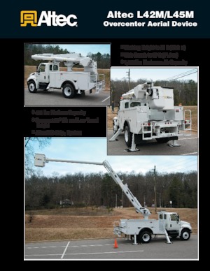 Platformy robocze na wysięgniku przegubowym mocowane na ciężarówce Altec L45M