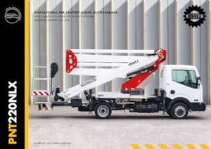 Platformy robocze na wysięgniku przegubowym mocowane na ciężarówce ISOLI PNT220NLX