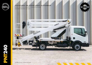 Platformy robocze na wysięgniku przegubowym mocowane na ciężarówce ISOLI PNT240