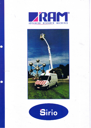 Platformy robocze na wysięgniku przegubowym mocowane na ciężarówce RAM Sirio 150 TJ