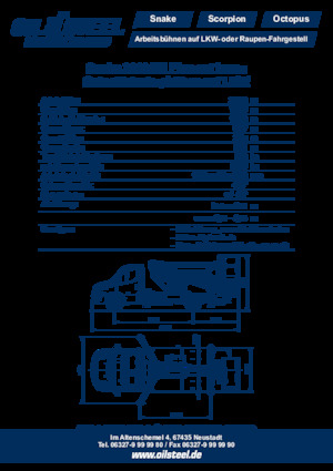 Platformy robocze na wysięgniku przegubowym mocowane na ciężarówce Oil & Steel Snake 2010 H EL