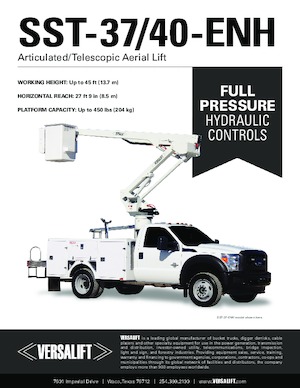 Platformy robocze na wysięgniku przegubowym mocowane na ciężarówce Versalift SST-40-ENH