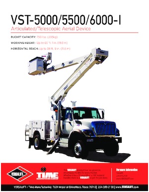 Platformy robocze na wysięgniku przegubowym mocowane na ciężarówce Versalift VST-5000-I