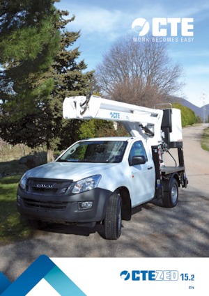 Platformy robocze na wysięgniku przegubowym mocowane na ciężarówce CTE ZED 15.2