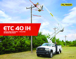 Platformy robocze na wysięgniku przegubowym mocowane na przyczepie Palfinger ETC 40 IH