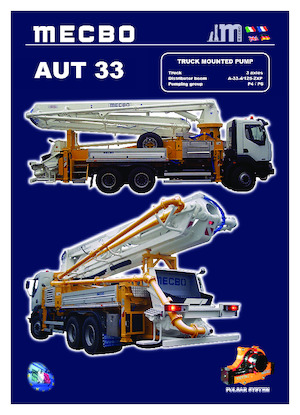 Pompa do betonu mocowana na ciężarówce Mecbo AUT 33 P6.90