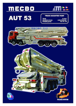 Pompa do betonu mocowana na ciężarówce Mecbo AUT 53 P6.110