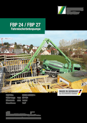 Pompa do betonu mocowana na ciężarówce SCHWING-Stetter FBP 27