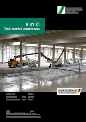 Pompa do betonu mocowana na ciężarówce SCHWING-Stetter S 31 XT