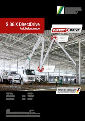 Pompa do betonu mocowana na ciężarówce SCHWING-Stetter S 36 X DirectDrive