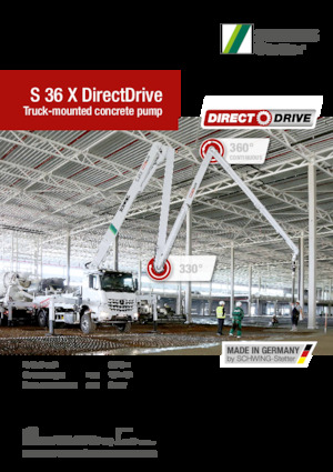 Pompa do betonu mocowana na ciężarówce SCHWING-Stetter S 36 X DirectDrive