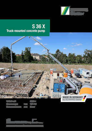 Pompa do betonu mocowana na ciężarówce SCHWING-Stetter S 36 X