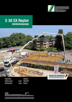 Pompa do betonu mocowana na ciężarówce SCHWING-Stetter S 38 SX Reptor