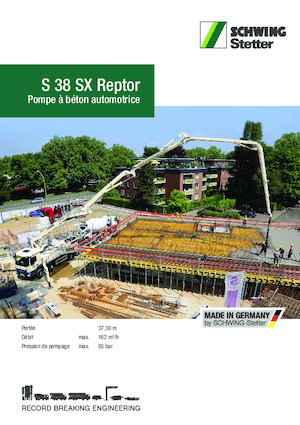 Pompa do betonu mocowana na ciężarówce SCHWING-Stetter S 38 SX Reptor