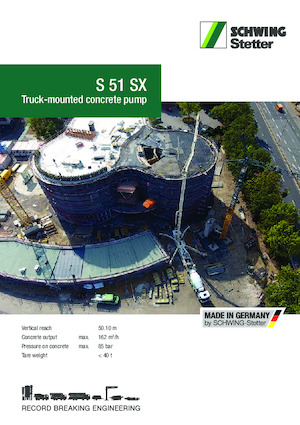 Pompa do betonu mocowana na ciężarówce SCHWING-Stetter S 51 SX