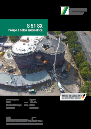 Pompa do betonu mocowana na ciężarówce SCHWING-Stetter S 51 SX