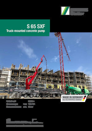 Pompa do betonu mocowana na ciężarówce SCHWING-Stetter S 65 SXF