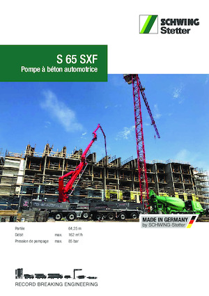Pompa do betonu mocowana na ciężarówce SCHWING-Stetter S 65 SXF