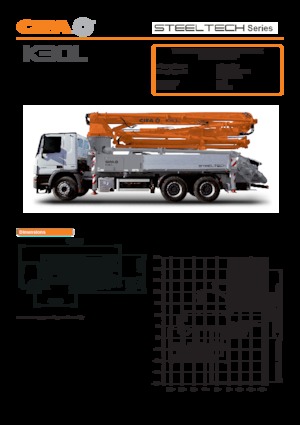 Pompa do betonu mocowana na ciężarówce CIFA K30L 