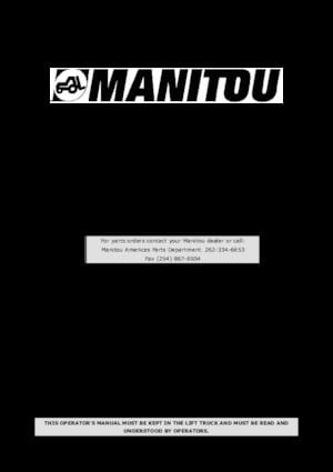 Spalinowe podwieszane wózki widłowe Manitou TMT 55