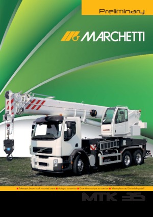 Żurawie teleskopowe mocowane na ciężarówce Marchetti MTK 35