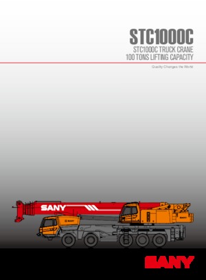 Żurawie teleskopowe mocowane na ciężarówce Sany STC1000C