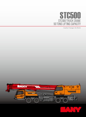 Żurawie teleskopowe mocowane na ciężarówce Sany STC500