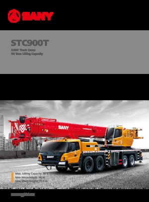 Żurawie teleskopowe mocowane na ciężarówce Sany STC900T