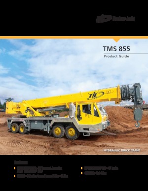 Żurawie teleskopowe mocowane na ciężarówce Til TMS 855