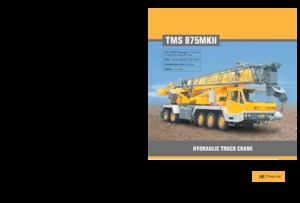 Żurawie teleskopowe mocowane na ciężarówce Til TMS 875 MK II