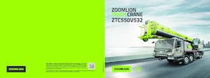 Żurawie teleskopowe mocowane na ciężarówce Zoomlion ZTC550V532