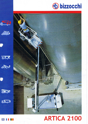 Platformy robocze na wysięgniku przegubowym mocowane na ciężarówce Bizzocchi Artica 2100