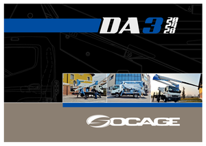 Platformy robocze na wysięgniku przegubowym mocowane na ciężarówce Socage DA 328 forSte