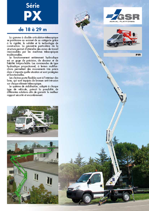 Platformy robocze na wysięgniku przegubowym mocowane na ciężarówce GSR E 180 PX Comfort