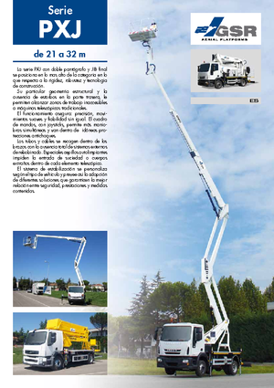 Platformy robocze na wysięgniku przegubowym mocowane na ciężarówce GSR E 210 PXJ Comfort X