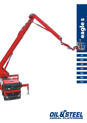 Platformy robocze na wysięgniku przegubowym mocowane na ciężarówce Oil & Steel Eagle S 6232