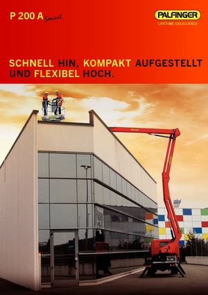 Platformy robocze na wysięgniku przegubowym mocowane na ciężarówce Palfinger P 200 A