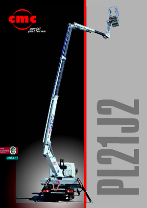 Platformy robocze na wysięgniku przegubowym mocowane na ciężarówce CMC PL 21 J 2