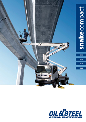 Platformy robocze na wysięgniku przegubowym mocowane na ciężarówce Oil & Steel Snake 2010 Compact RE