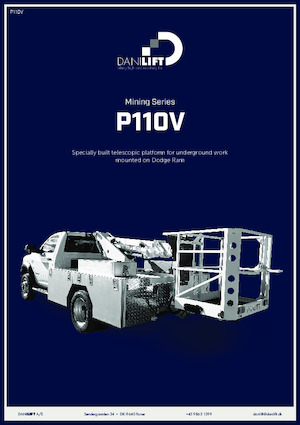 Platformy robocze na wysięgniku teleskopowym mocowane na ciężarówce Danilift P110V