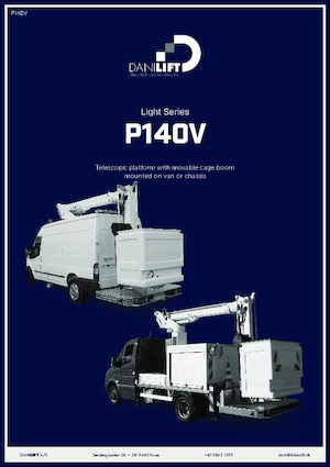 Platformy robocze na wysięgniku teleskopowym mocowane na ciężarówce Danilift P140V