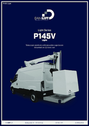 Platformy robocze na wysięgniku teleskopowym mocowane na ciężarówce Danilift P145V Light