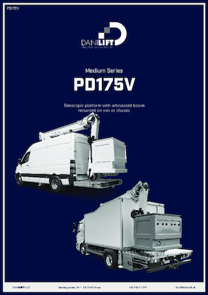 Platformy robocze na wysięgniku teleskopowym mocowane na ciężarówce Danilift PD175V