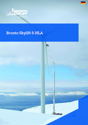 Platformy robocze na wysięgniku teleskopowym mocowane na ciężarówce Bronto Skylift S104HLA