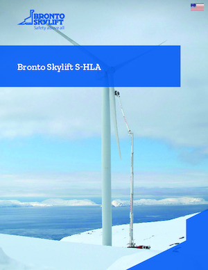 Platformy robocze na wysięgniku teleskopowym mocowane na ciężarówce Bronto Skylift S341HLA