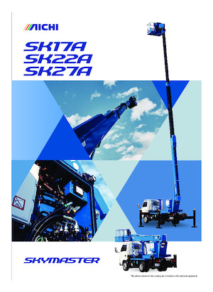 Platformy robocze na wysięgniku teleskopowym mocowane na ciężarówce Aichi SKYMASTER SK17A