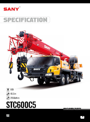 Żurawie teleskopowe mocowane na ciężarówce Sany STC600C5