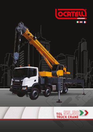 Żurawie teleskopowe mocowane na ciężarówce Locatelli TCL 55.50